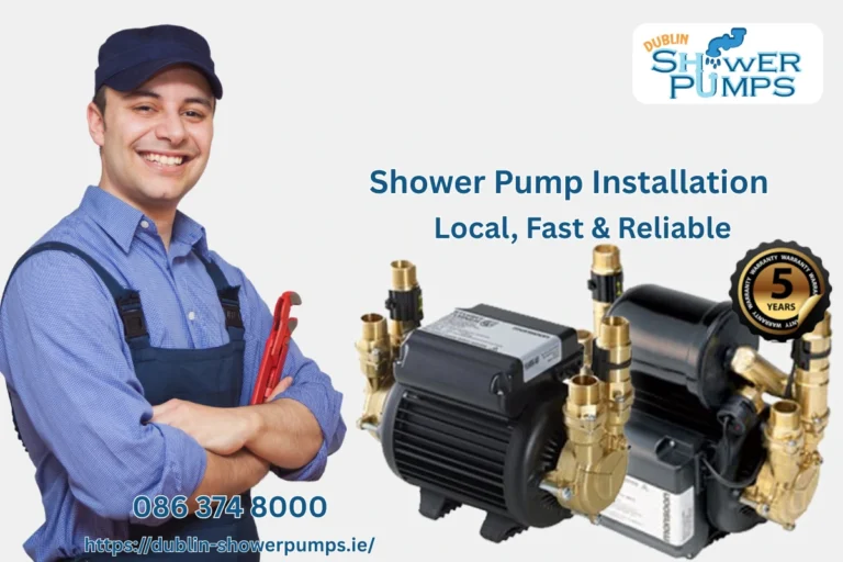 Shower pump installation dublin offering local, fast and reliable shower pump installation with 5-year warranty