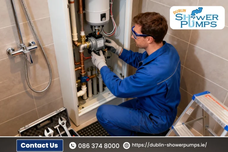 Replace shower pump in Dublin bathroom by certified plumber – Dublin Shower Pumps