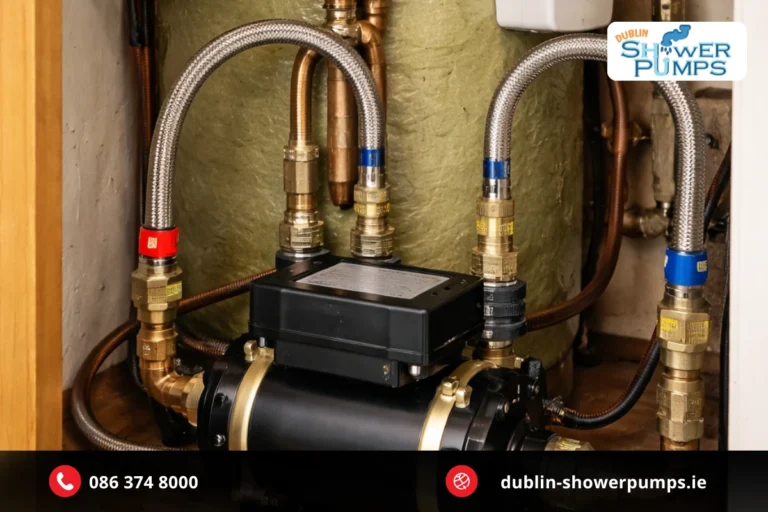 Can you run multiple showers on one shower pump – twin impeller pump installed in Irish hot press